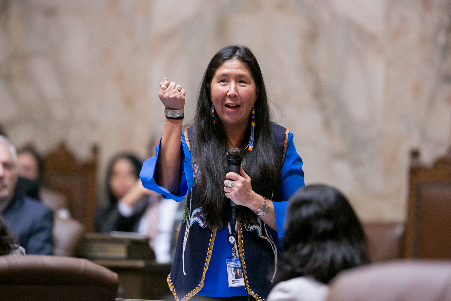 Debra Lekanoff is the only Native American in the Washington State Legislature.